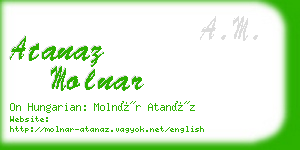 atanaz molnar business card